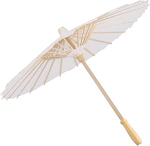 Papier Schirm - weiß