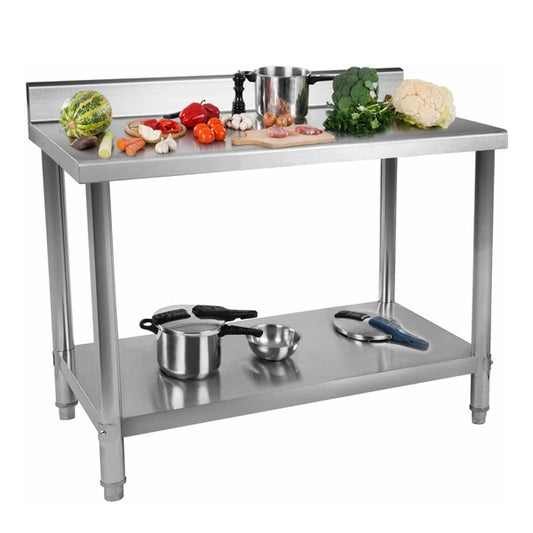 Edelstahl Arbeitstisch - 150 x 60 cm