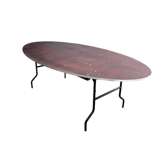 Banketttisch oval 243 x 122 cm - klappbar