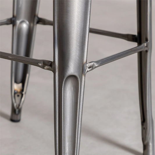 Barhocker "Luke" - Stahl gebürstet