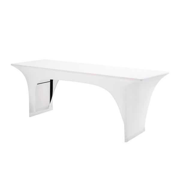 Biertisch Husse 220 x 50 cm - weiss