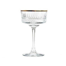 Laden Sie das Bild in den Galerie-Viewer, Cocktail- Champagnerglas mit Goldrand "Elysia - Pasabahce" - 0,260 l