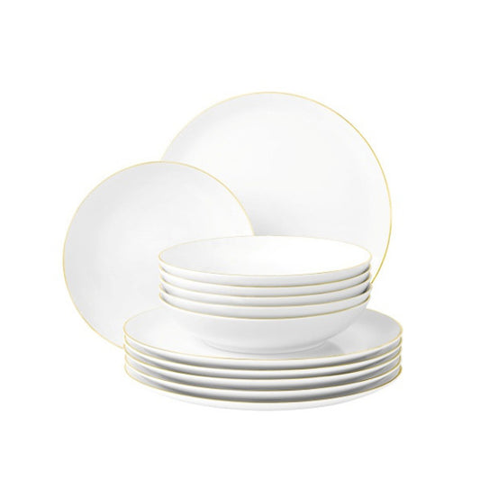 Brotteller mit Goldrand - Ø 17,5 cm