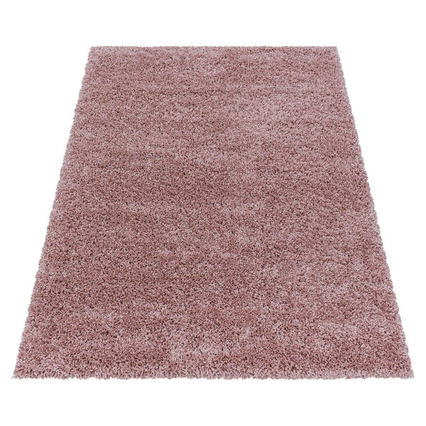 Hochflor Teppich - 160 x 230 cm - rosa