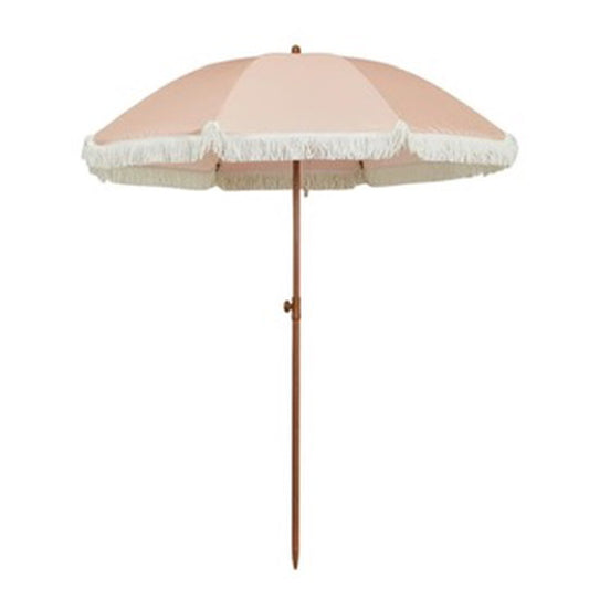 Sonnenschirm "Matilda" - Ø 175 cm - rosa / Fransen