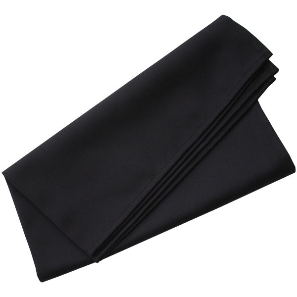 Serviette schwarz - 50 x 50 cm
