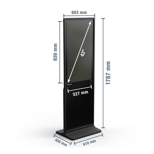 Digitaler Kundenstopper DKS-LED43