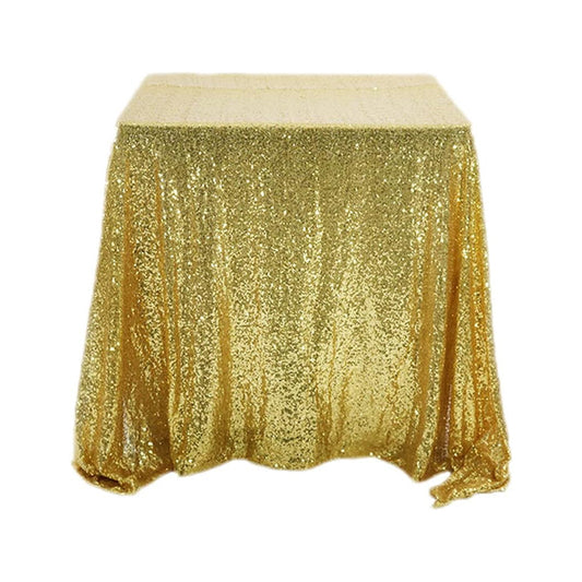 Pailletten Tischdecke gold - 180 x 180 cm