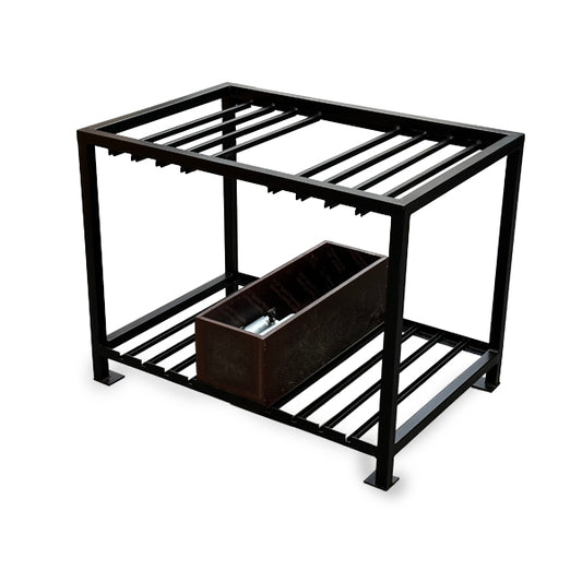 Transportrack - 8 x Schirmständer Stahl 75 x 75 cm