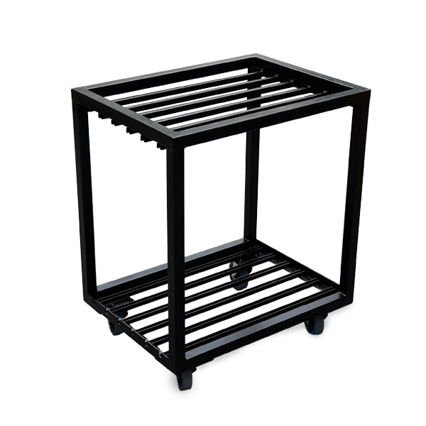 Transportwagen - 4 x Schirmständer Stahl 75 x 75 cm