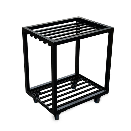 Transportwagen - 4 x Schirmständer Stahl 75 x 75 cm