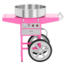 Laden Sie das Bild in den Galerie-Viewer, Retro Zuckerwattemaschine mit Wagen - 1.200 Watt