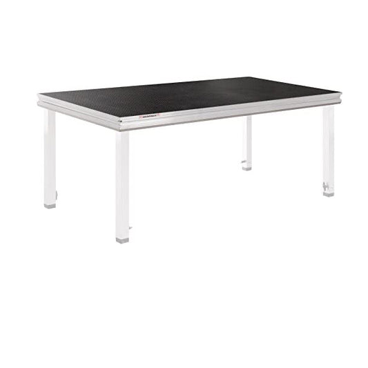 Steckfusspodest - KLEU Alu Rapid 200 x 100 cm - Tischlerplatte schwarz