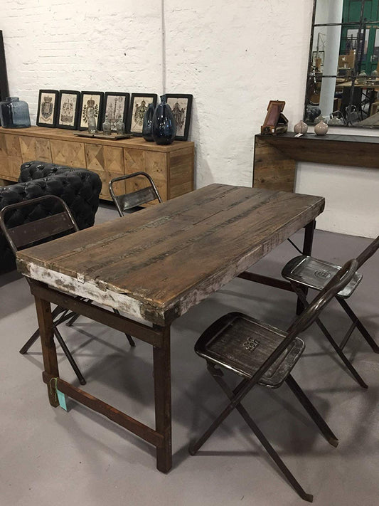 Vintage Tisch "Khari" - 165 x 75 cm - klappbar