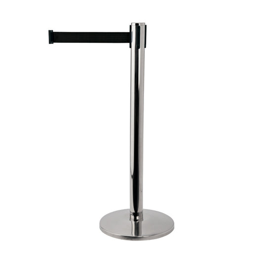 Absperrständer "Automatic" flach - Edelstahl glänzend