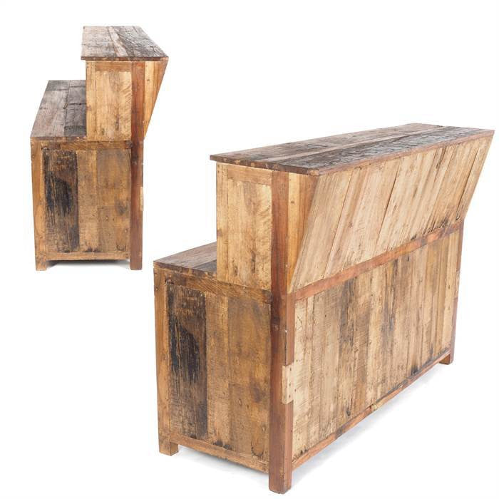 Bartheke - Wastewood - 130 x 50 x H 110 cm
