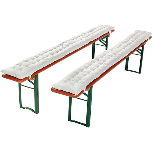Sitzauflagen für Festzeltbänke - weiss - 220 cm