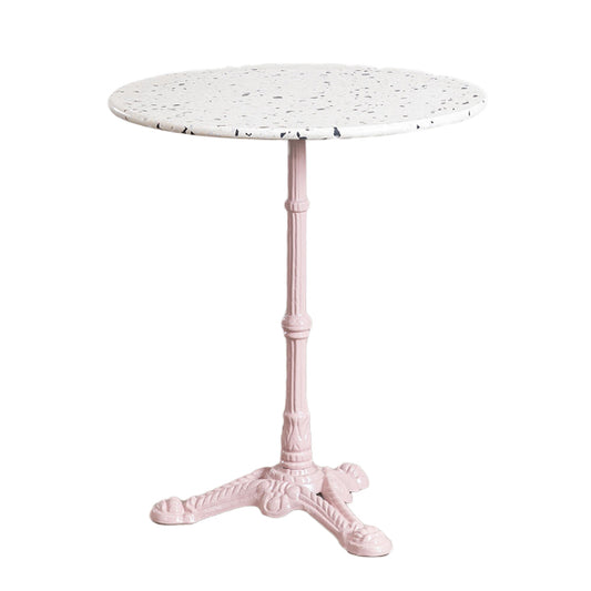 Bistrotisch mit Marmorplatte "Volutto rose" - Ø 60 cm