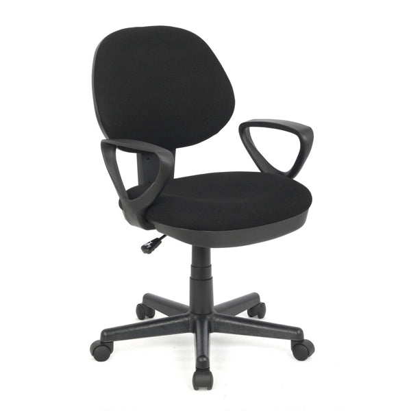 Bürostuhl "Rüdiger"- drehbar/höhenverstellbar - schwarz