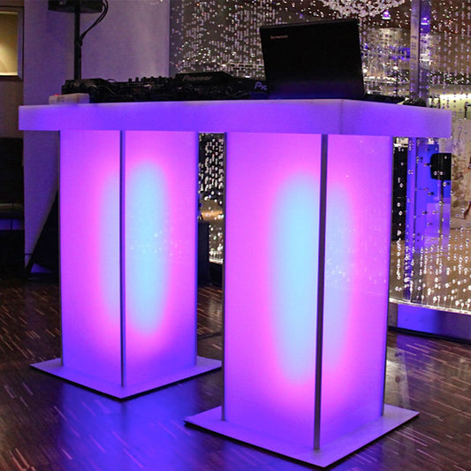 DJ Pult - ALPHA - 160/70/110 cm - Alu/Acrylglas