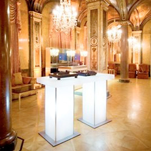 DJ Pult - ALPHA - 160/70/110 cm - Alu/Acrylglas