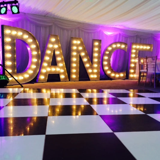 XXL Leuchtbuchstaben - DANCE