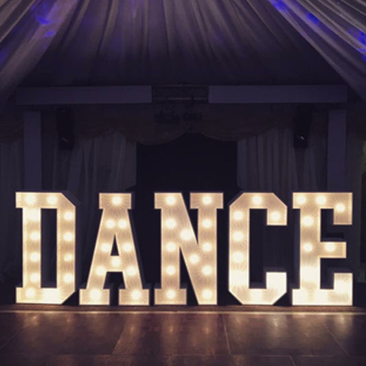 XXL Leuchtbuchstaben - DANCE