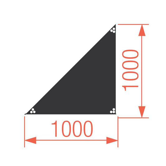 Steckfusspodest - KLEU Alu Rapid 100 x 100 x 141 cm - Dreieck