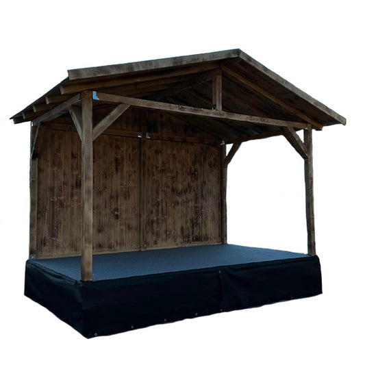 EasyUp Bühnenpodium mit Dach "Vintage" - 450 x 300 cm