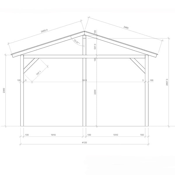 EasyUp Bühnenpodium mit Dach "Vintage" - 450 x 300 cm