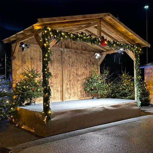 EasyUp Bühnenpodium mit Dach "Vintage" - 450 x 300 cm