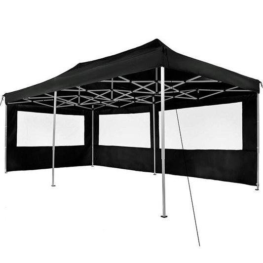 EasyUp Klappzelt - 6 x 3 m - schwarz