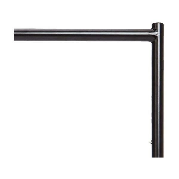 Garderobenständer rollbar Breite 152 cm x Höhe 157 cm - schwarz