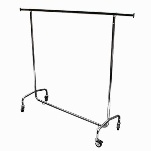 Garderobenständer rollbar Breite 145 => 200 cm x Höhe 152 cm - chrom