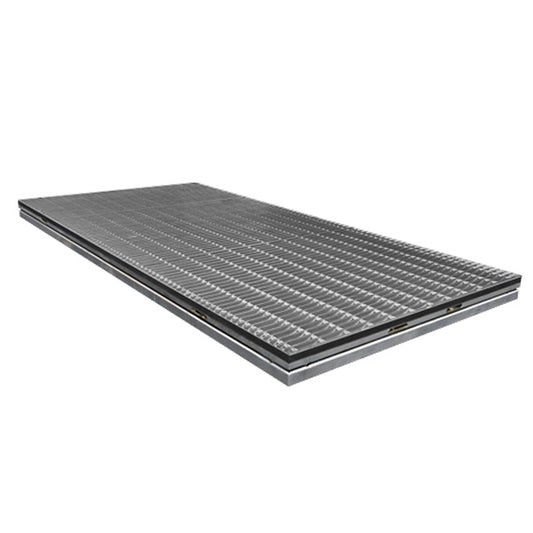 Steckfusspodest - KLEU Alu Rapid 200 x 100 cm - Gitterrost 33 x 33 mm - 20 mm stark