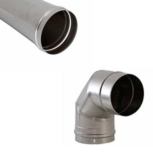 Abgasrohr mit Regenhaube für Ölheizer Heylo K120