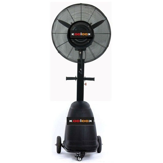 Standventilator - mit Sprühnebel | schwarz