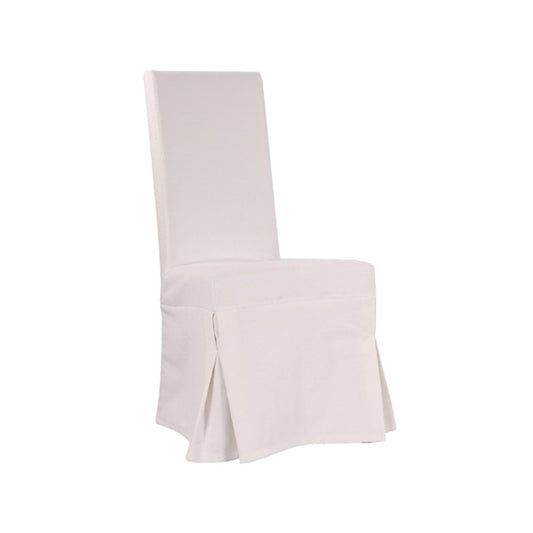 Stuhlhusse für Sessel mit hoher Rückenlehne - weiss