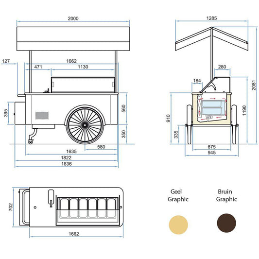Ice Cream Cart "Portofino"