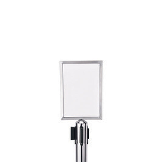 Info Tafel A4 für Absperrständer Edelstahl