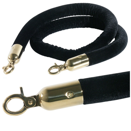 Absperrseil / Kordelseil - gold / schwarz