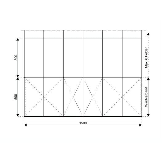 Lagerhalle / Lagerzelt - Spannweite 15 Meter