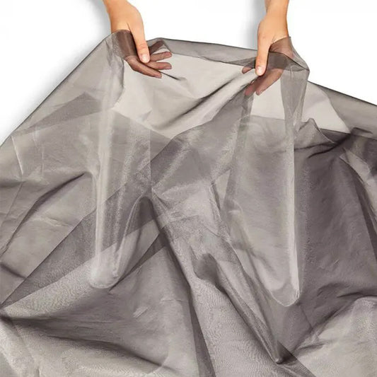 Vorhang Lasergewebe CS / grau-silber - in verschiedenen Größen