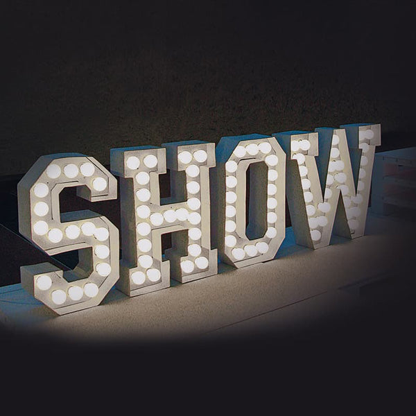 XXL Leuchtbuchstaben - SHOW
