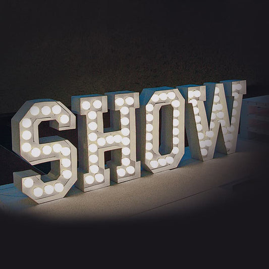 XXL Leuchtbuchstaben - SHOW
