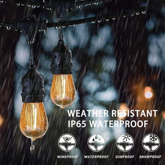 Lichterkette "Retro Style" - warmweiss