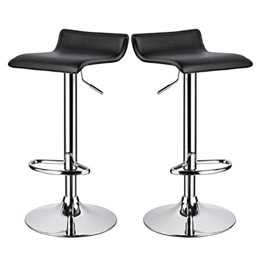 Barhocker mit Rückenlehne "Louis" - schwarz