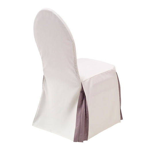 Stuhlhussen - weiss/grau