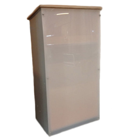 Rednerpult "Sven" - Front Plexiglas weiss