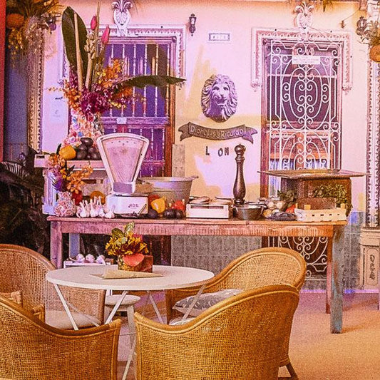 Rundtisch "Lina" - Ø 80 cm - klappbar / Vintage weiss